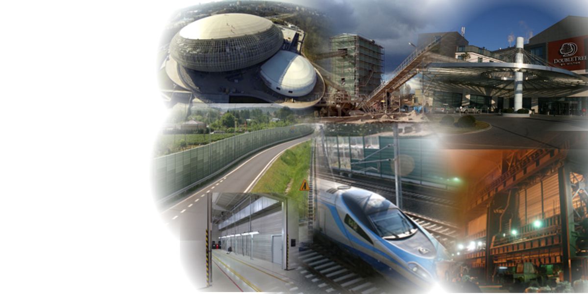 ekrany akustyczne z paneli aluminiowych BUDAN