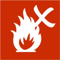 ikona materiały niepalne