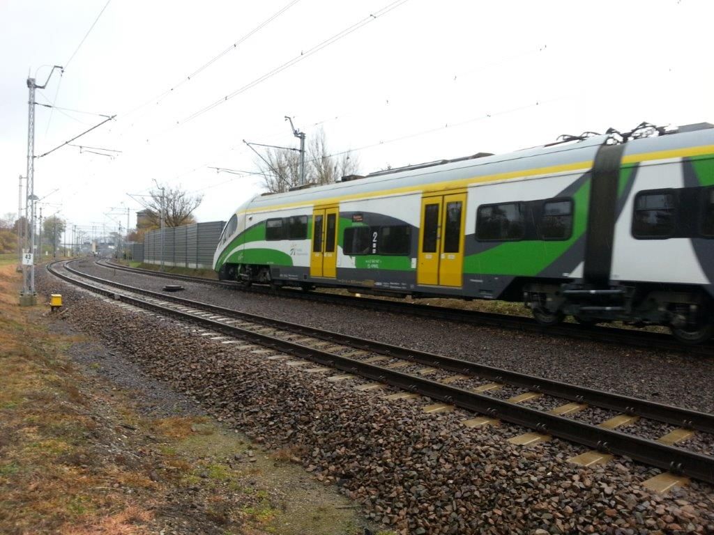 Ekrany akustyczne linia kolejowa E65 Legionowo