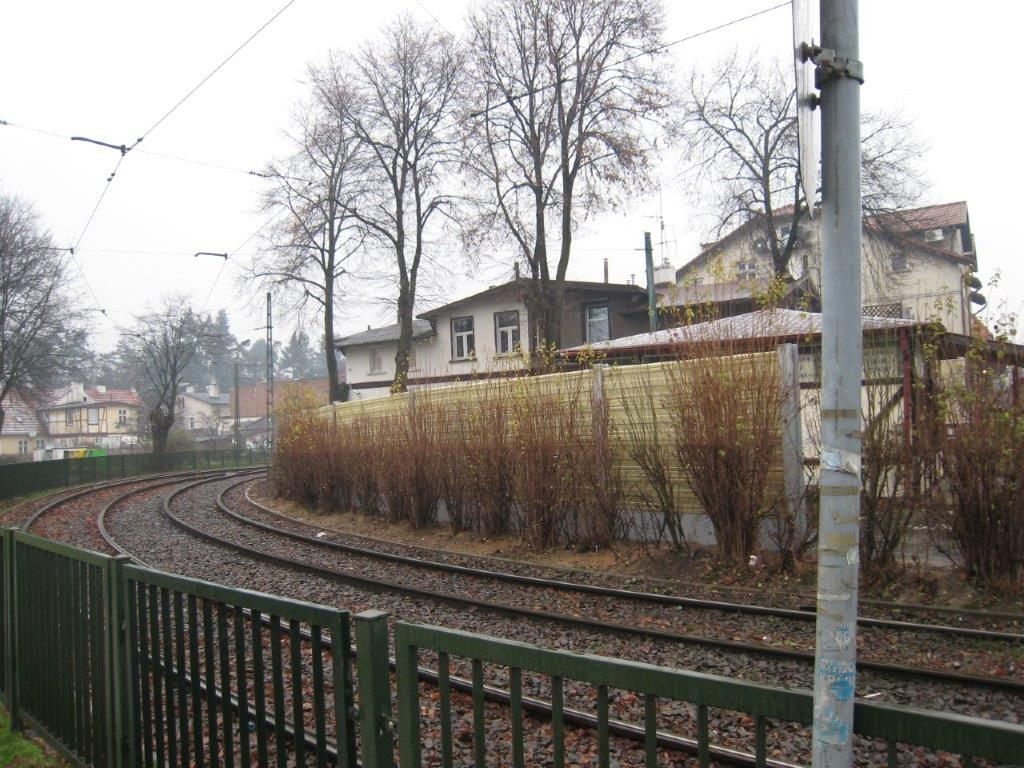 Ekrany akustyczne linia tramwajowa Gdańsk Oliwa