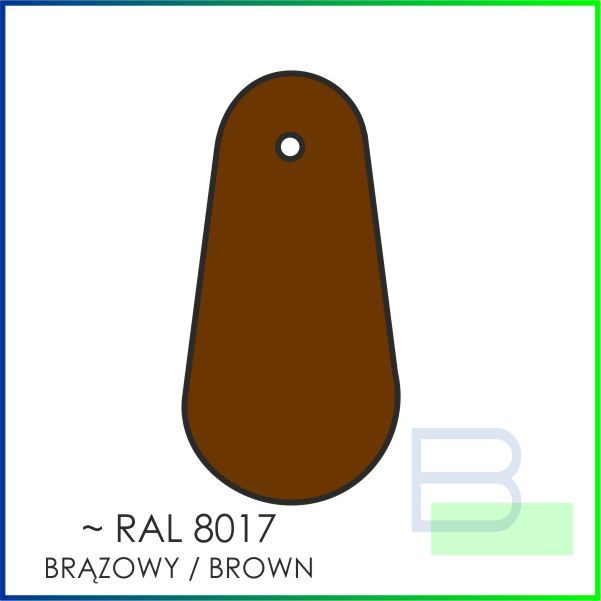 Kolor blachy RAL 8017