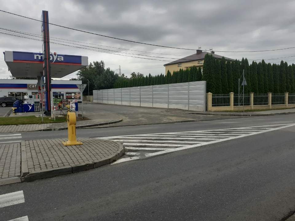 Ogrodzenie akustyczne stacja benzynowa Dębica