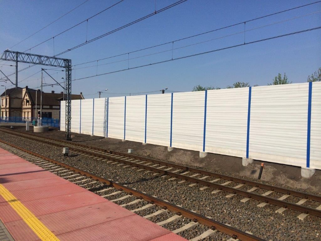 Ekrany akustyczne linia kolejowa E59 Poznań - Wrocław