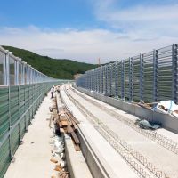 Ekrany akustyczne linia kolejowa Viaduct Vinjan Slovenia