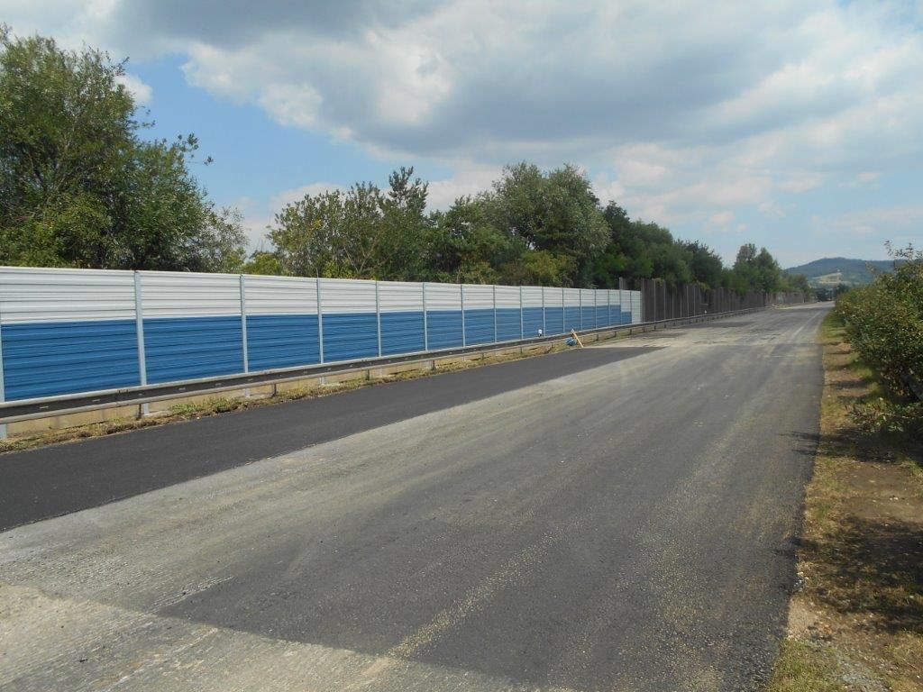 Ekrany akustyczne autostrada D5 Králův Dvůr