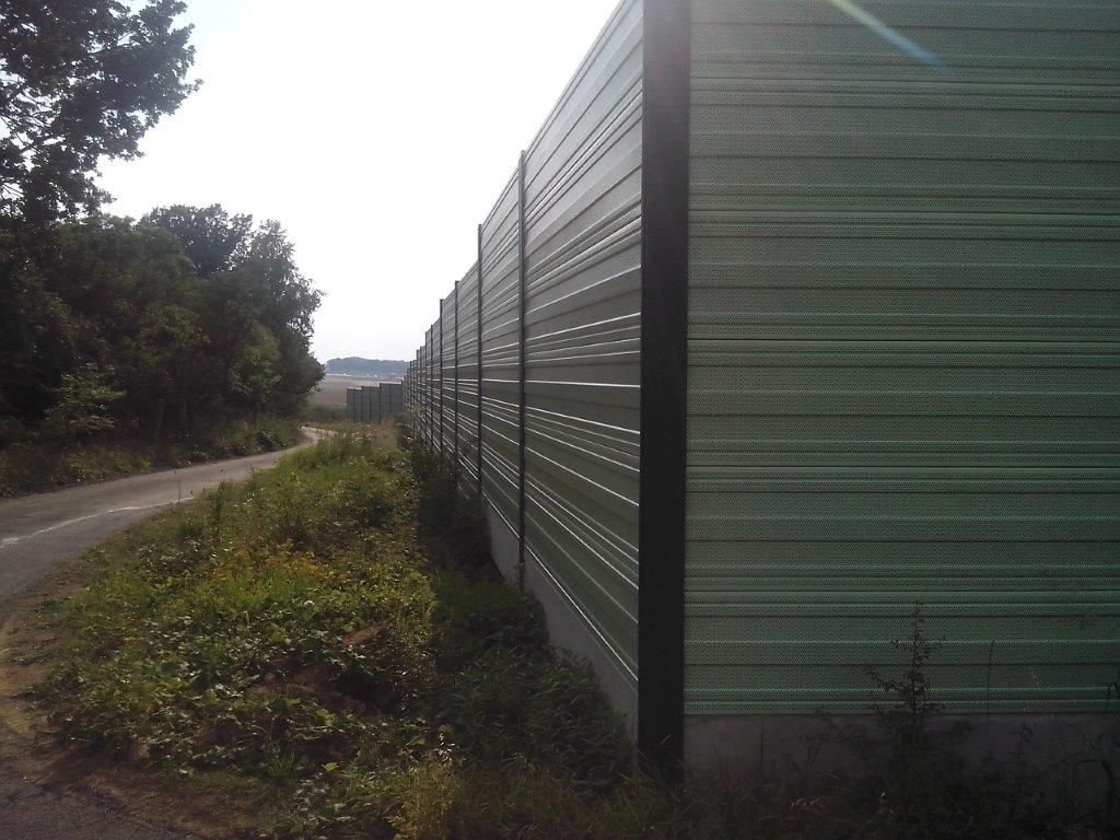 Ogrodzenie akustyczne piekarnia Penam