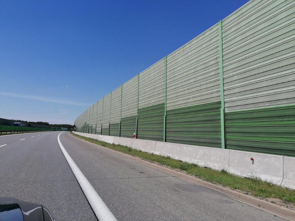 Ekrany akustyczne Autostrada Wolności A2