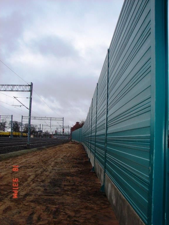 Ekrany akustyczne linia kolejowa E65 Malbork - Gdynia