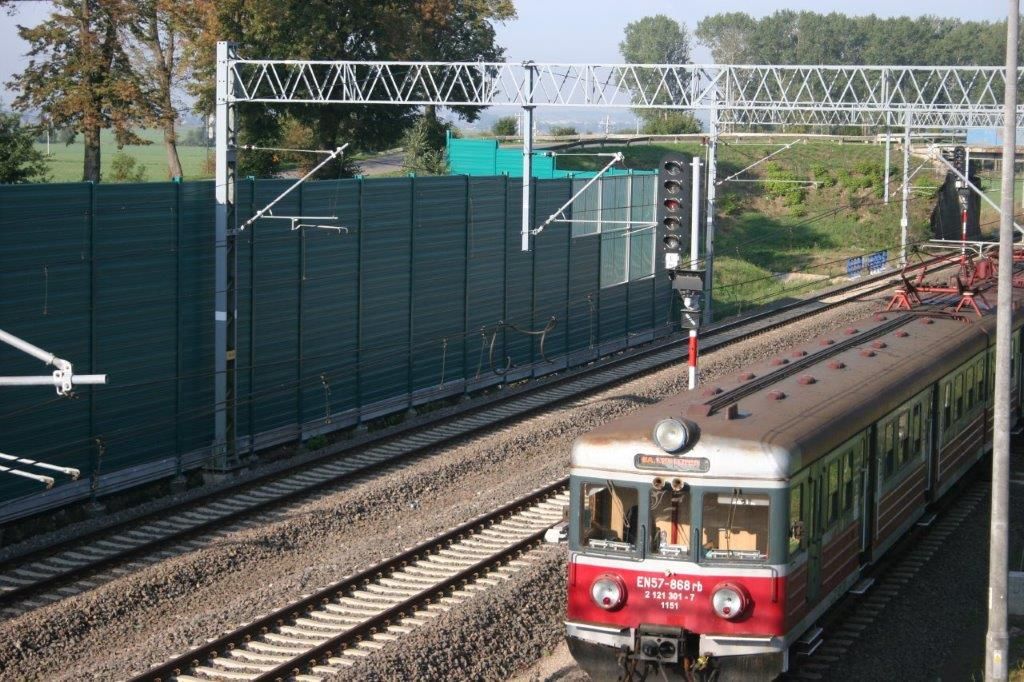 Ekrany akustyczne linia kolejowa E65 Malbork - Gdynia