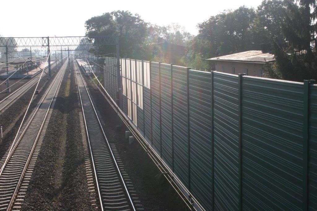 Ekrany akustyczne linia kolejowa E65 Malbork - Gdynia