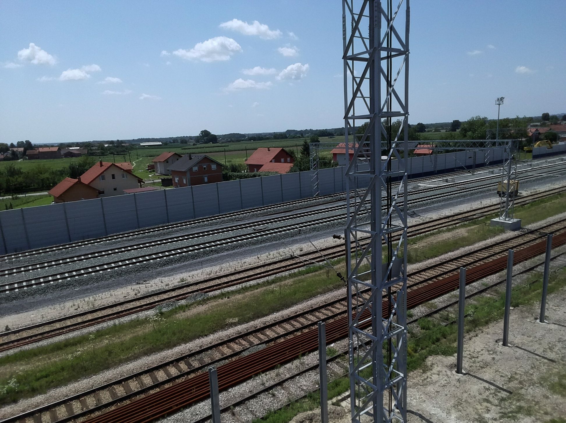 Ekrany akustyczne linia kolejowa Dugo Selo- Križevci Croatia