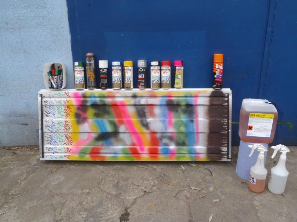 Powłoki Typu Antygraffiti na panelach Budan 