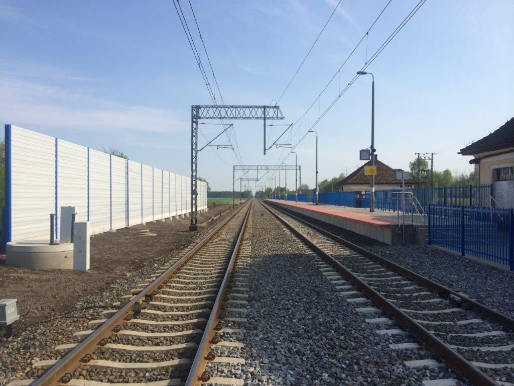 Ekrany akustyczne linia kolejowa E59 Poznań - Wrocław