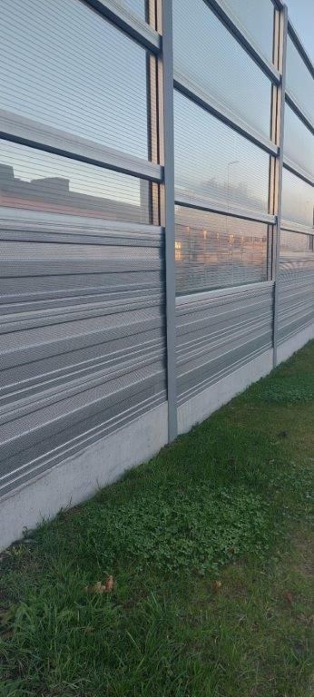Ogrodzenie akustyczne Panattoni Park - centrum logistyczne Konstantynów Łódzki