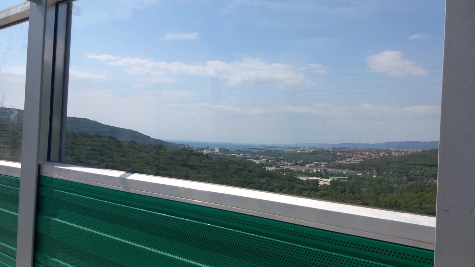 Ekrany akustyczne linia kolejowa Viaduct Vinjan in Slovenia
