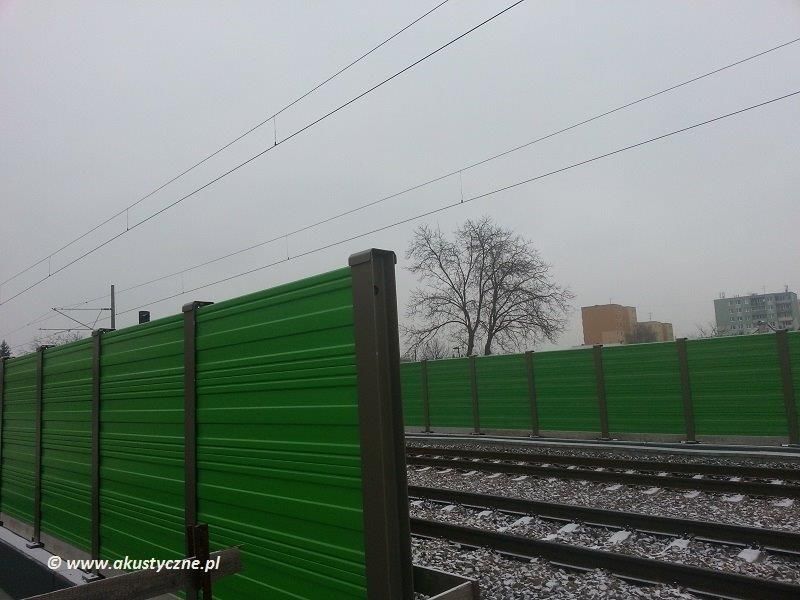 Ekrany akustyczne linia kolejowa Trenčín