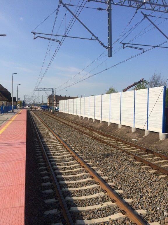 Ekrany akustyczne linia kolejowa E59 Poznań - Wrocław