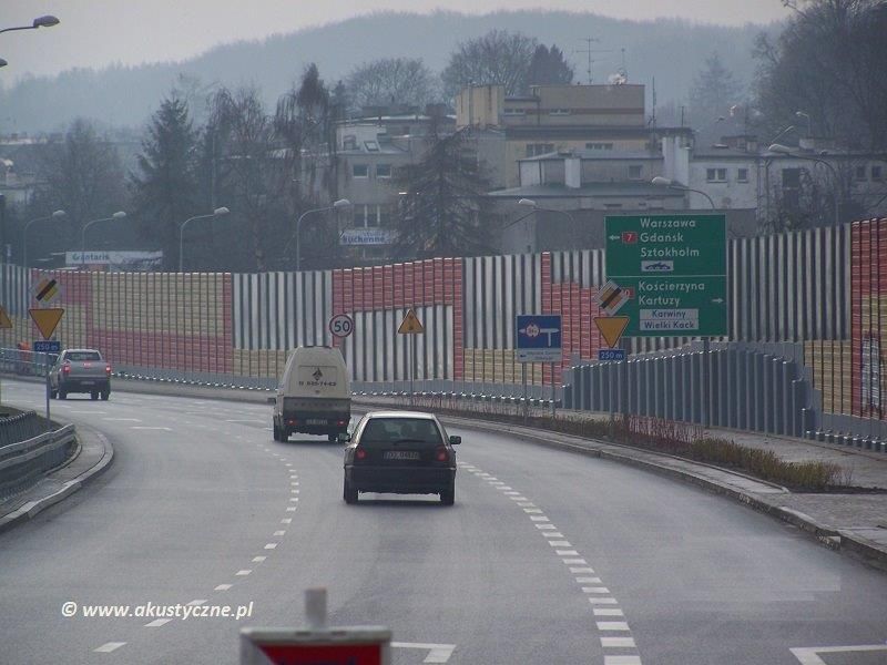 Ekrany akustyczne Droga Różowa Sopot