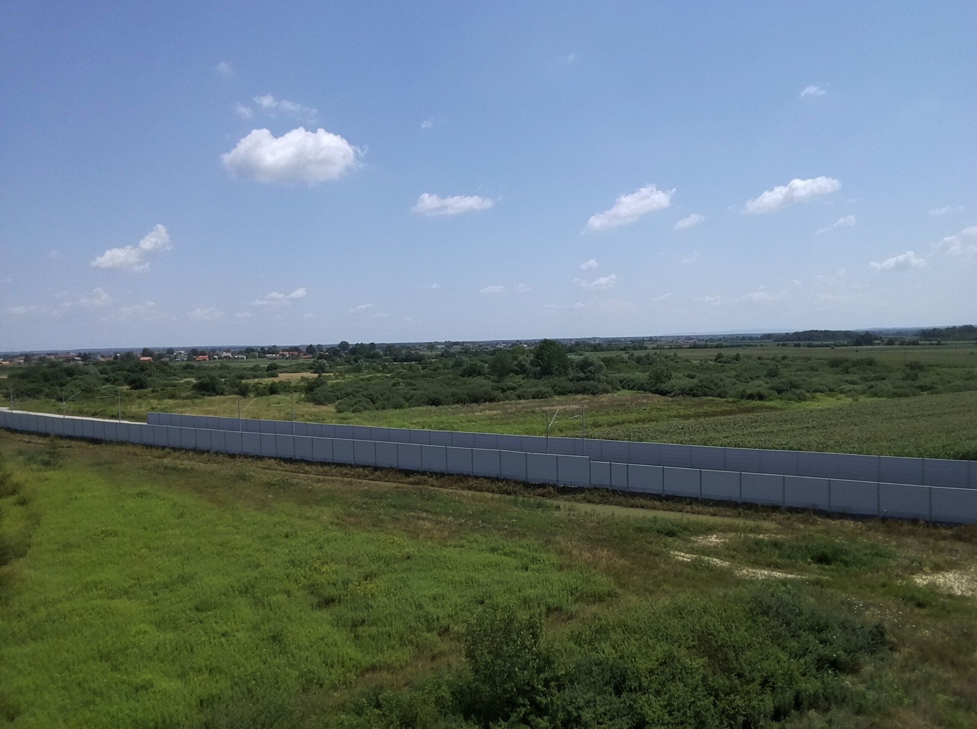 Ekrany akustyczne linia kolejowa Dugo Selo- Križevci Croatia