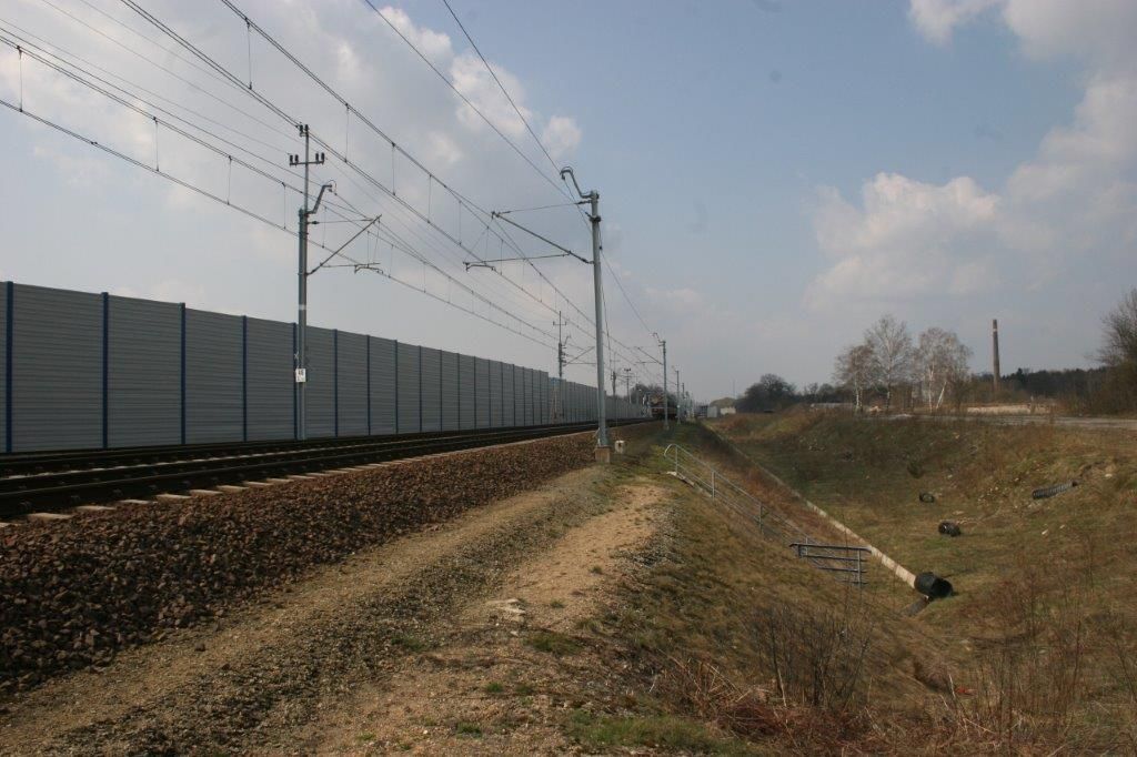 Ekrany akustyczne linia kolejowa E30 Zgorzelec - Legnica