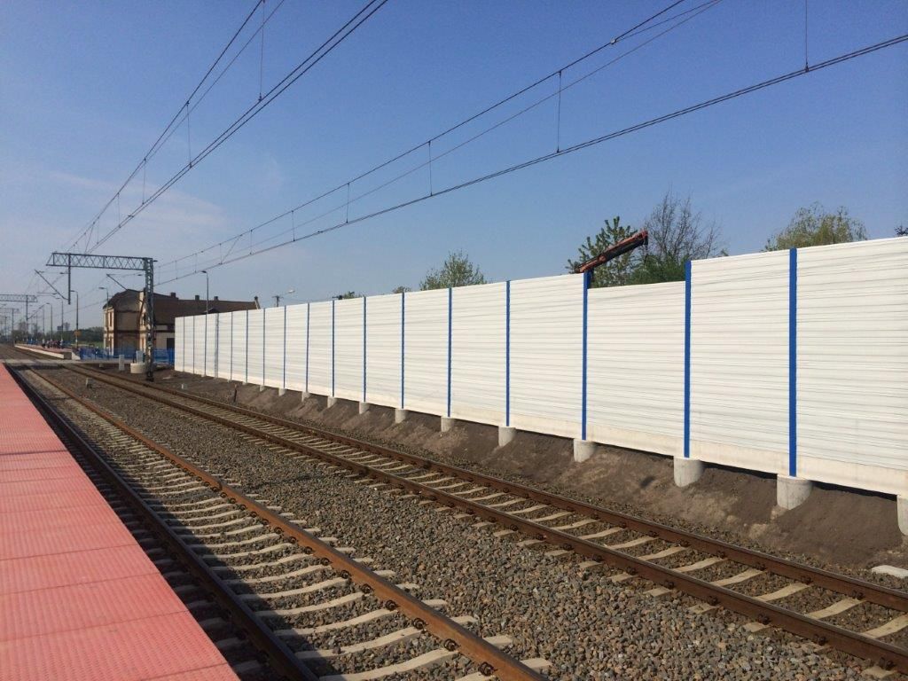 Ekrany akustyczne linia kolejowa E59 Poznań - Wrocław