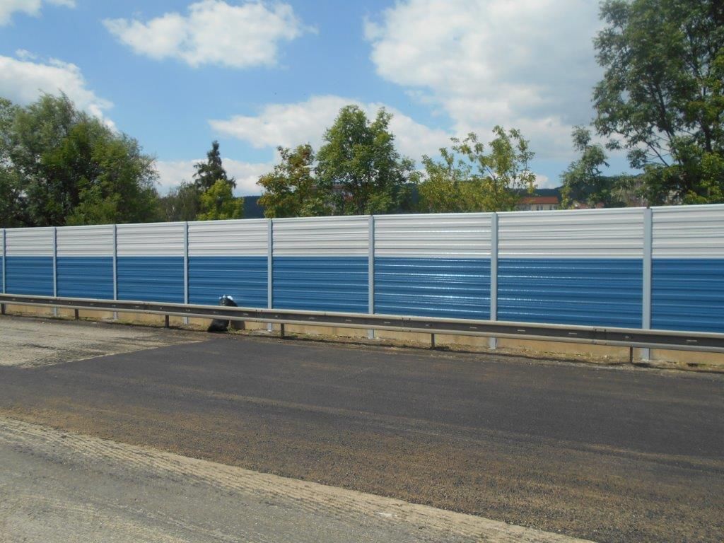 Ekrany akustyczne autostrada D5 Králův Dvůr