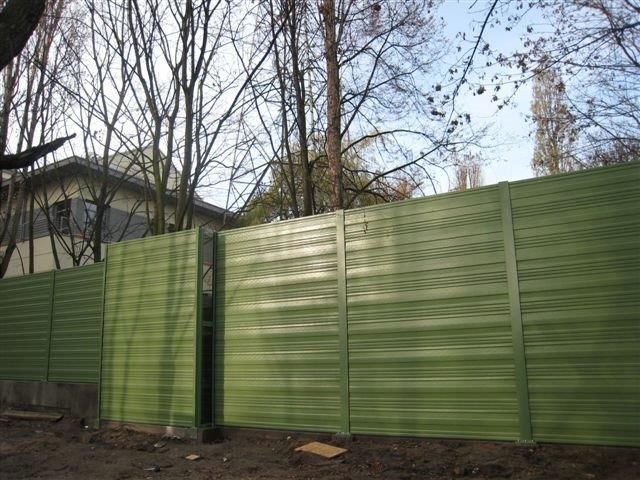 Ekrany akustyczne linia tramwajowa Gdańsk Oliwa