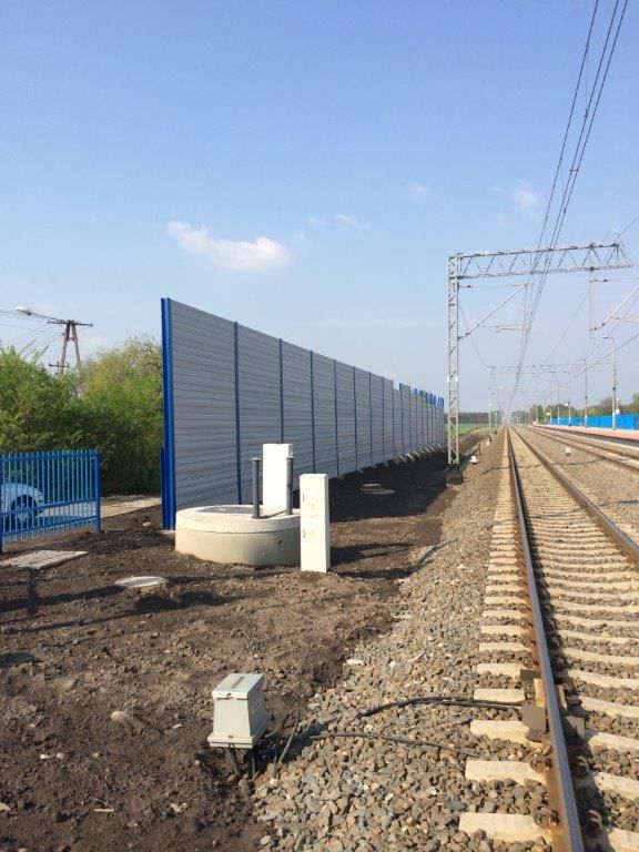 Ekrany akustyczne linia kolejowa E59 Poznań - Wrocław