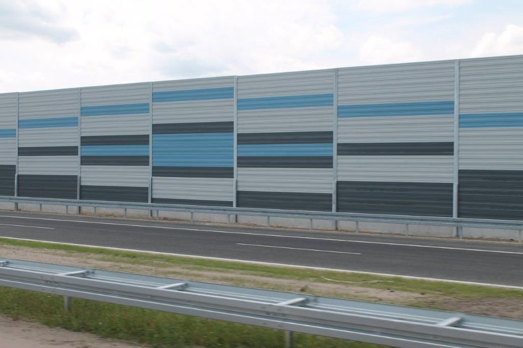 Ekrany akustyczne Autostrada Bursztynowa A1 Łódź - Toruń 