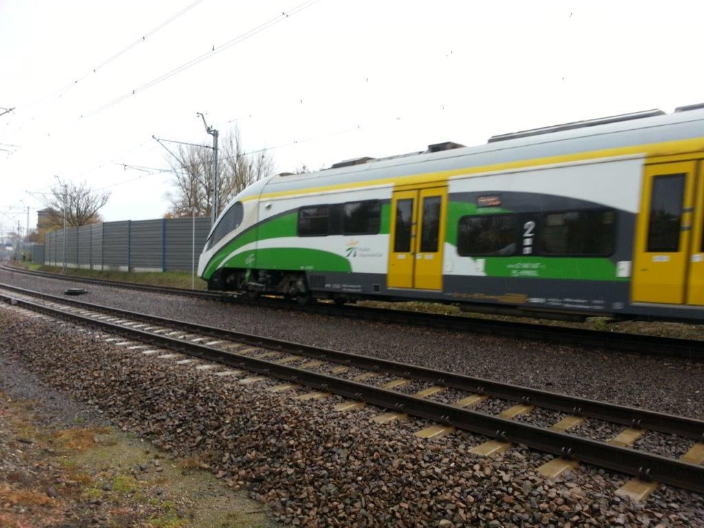 Ekrany akustyczne linia kolejowa E65 Legionowo