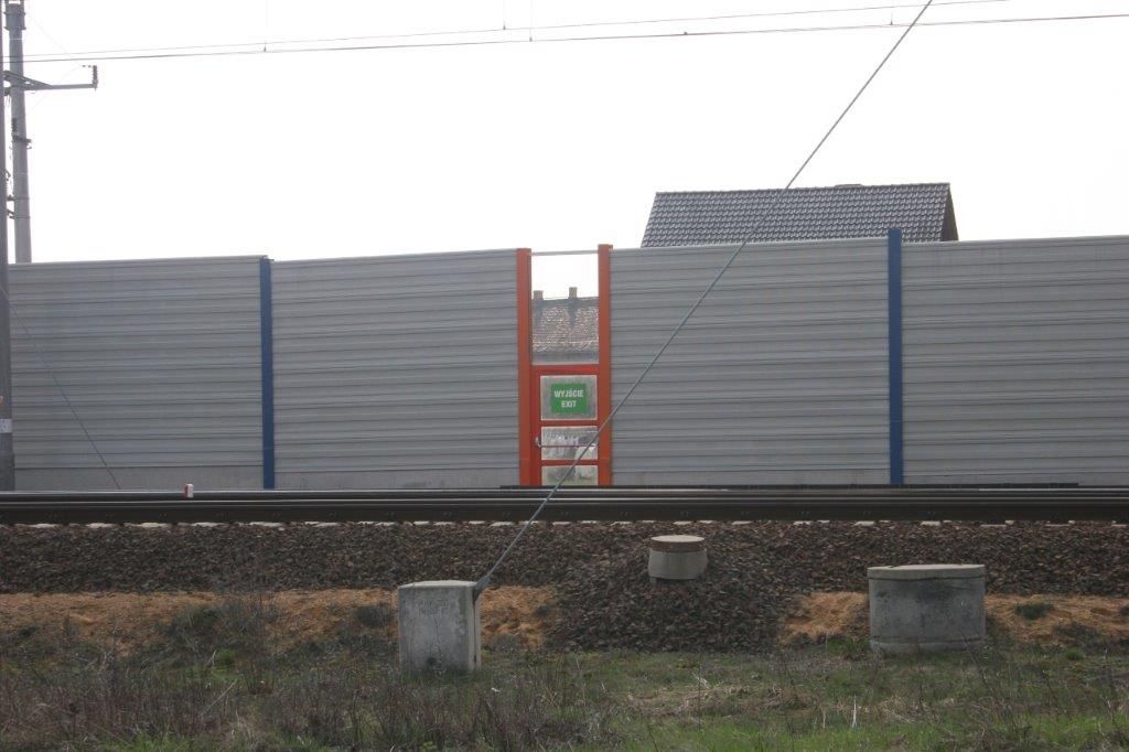 Ekrany akustyczne linia kolejowa E30 Zgorzelec - Legnica