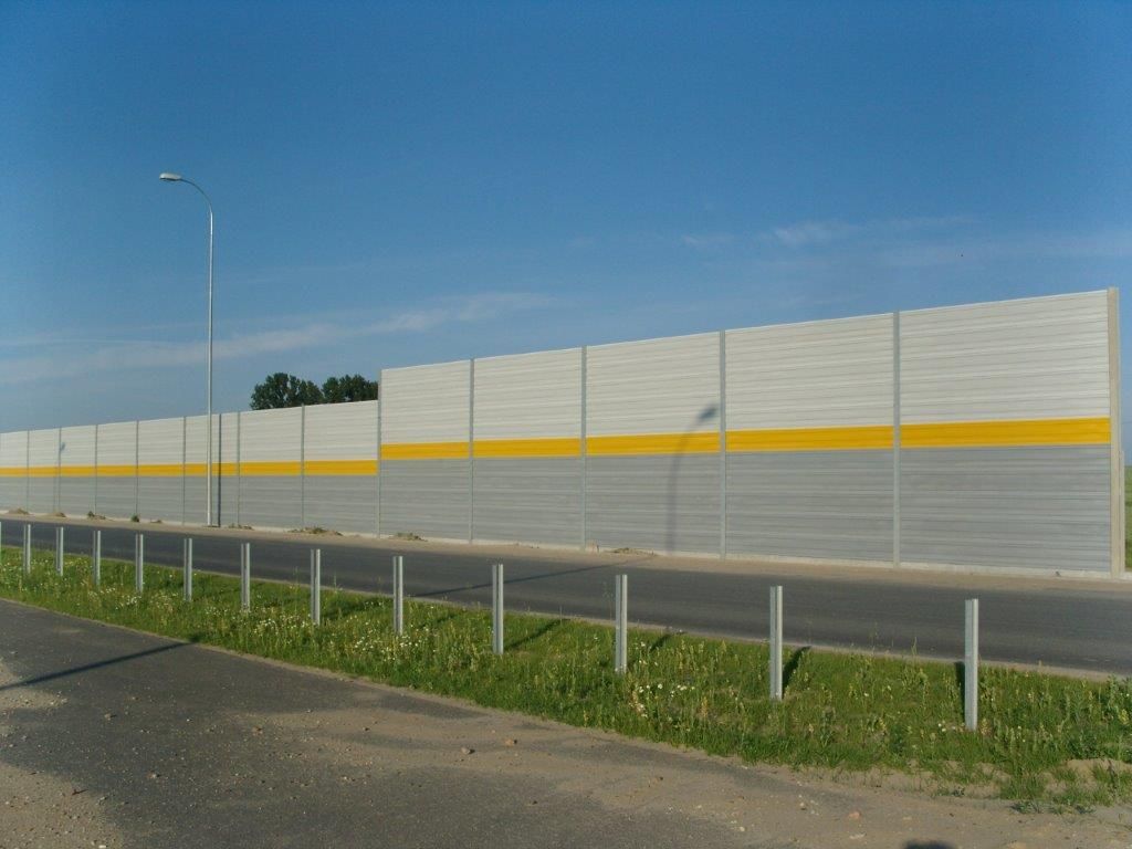 Ekrany akustyczne Autostrada Bursztynowa A1 Toruń - Gdańsk