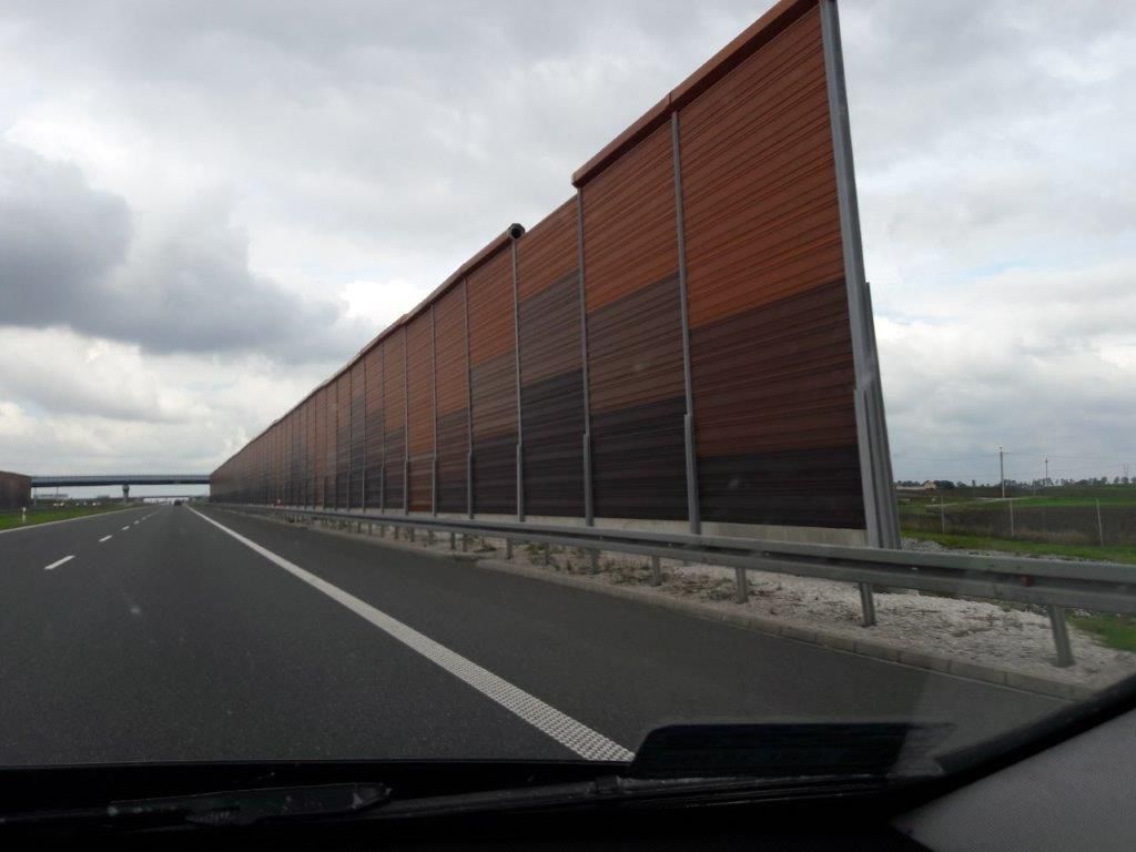 Ekrany Akustyczne A1 Autostrada Bursztynowa Łódź - Kutno