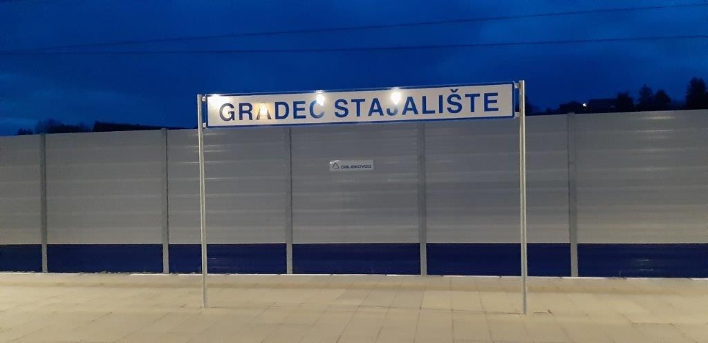 Ekrany akustyczne linia kolejowa Gradec Croatia