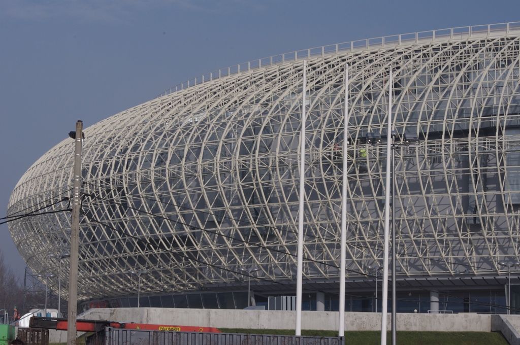 Obudowa akustyczna elewacji Arena Kraków