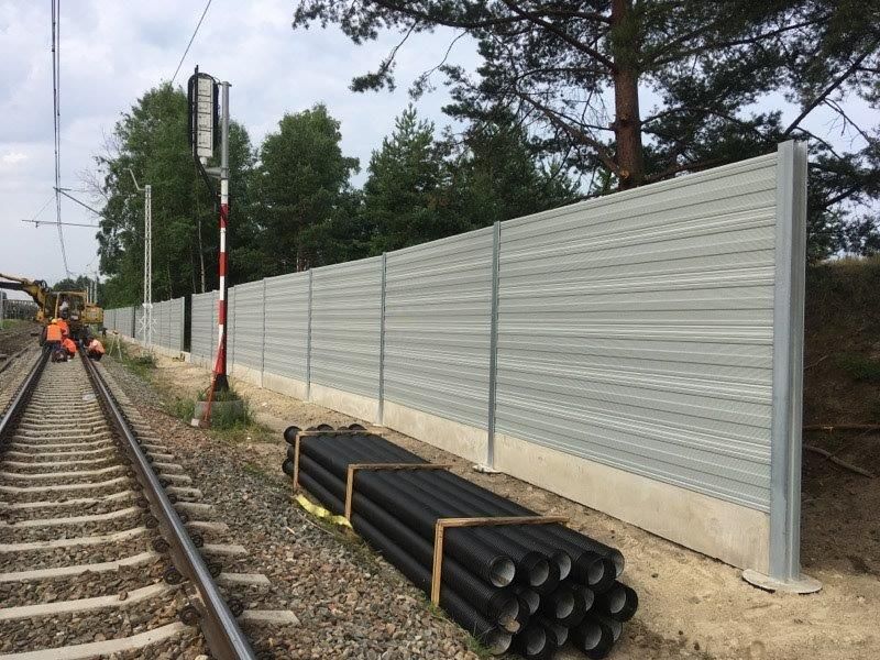 Ekrany akustyczne linia kolejowa E30 Kędzierzyn Koźle – Opole Zachodnie