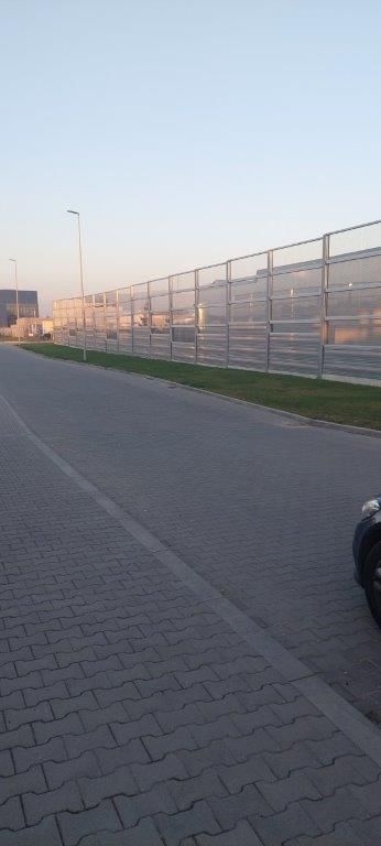 Ogrodzenie akustyczne Panattoni Park - centrum logistyczne Konstantynów Łódzki