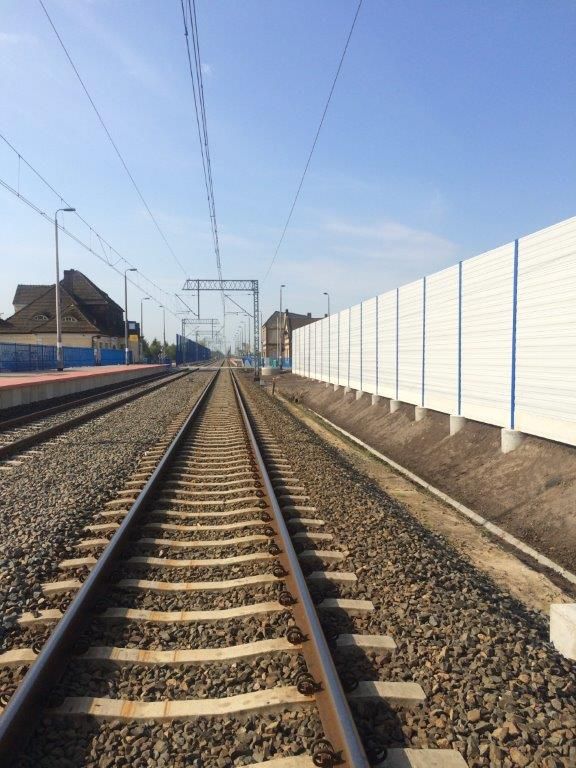 Ekrany akustyczne linia kolejowa E59 Poznań - Wrocław