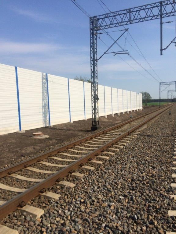 Ekrany akustyczne linia kolejowa E59 Poznań - Wrocław