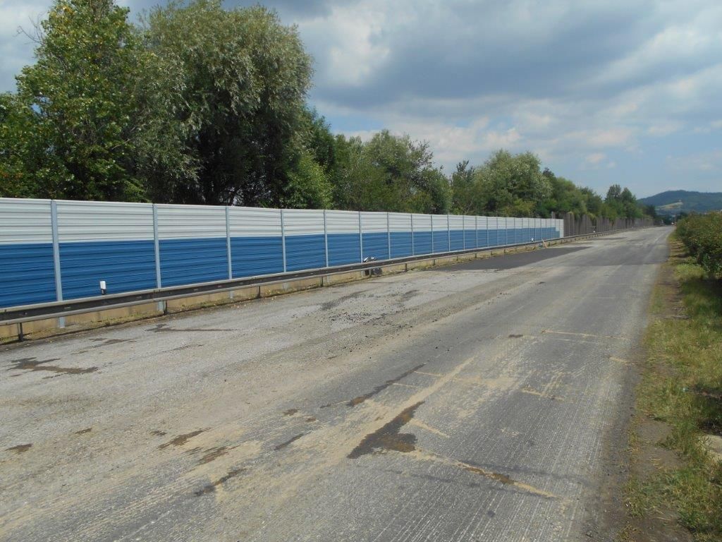 Ekrany akustyczne autostrada D5 Králův Dvůr