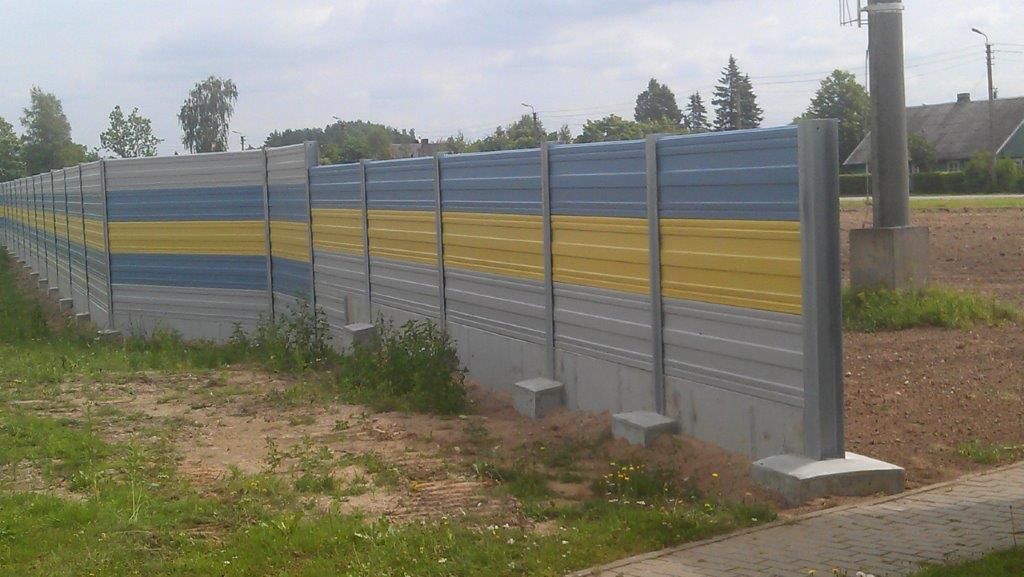 Kolejowe ekrany akustyczne Kulpenai Litwa