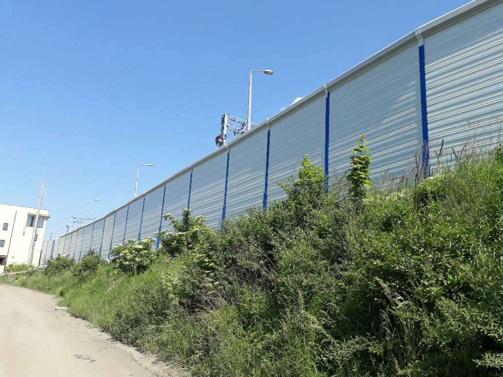 Ekrany akustyczne linia kolejowa E30