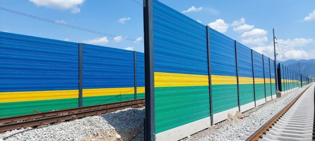  Ekrany akustyczne linia kolejowa Žilina