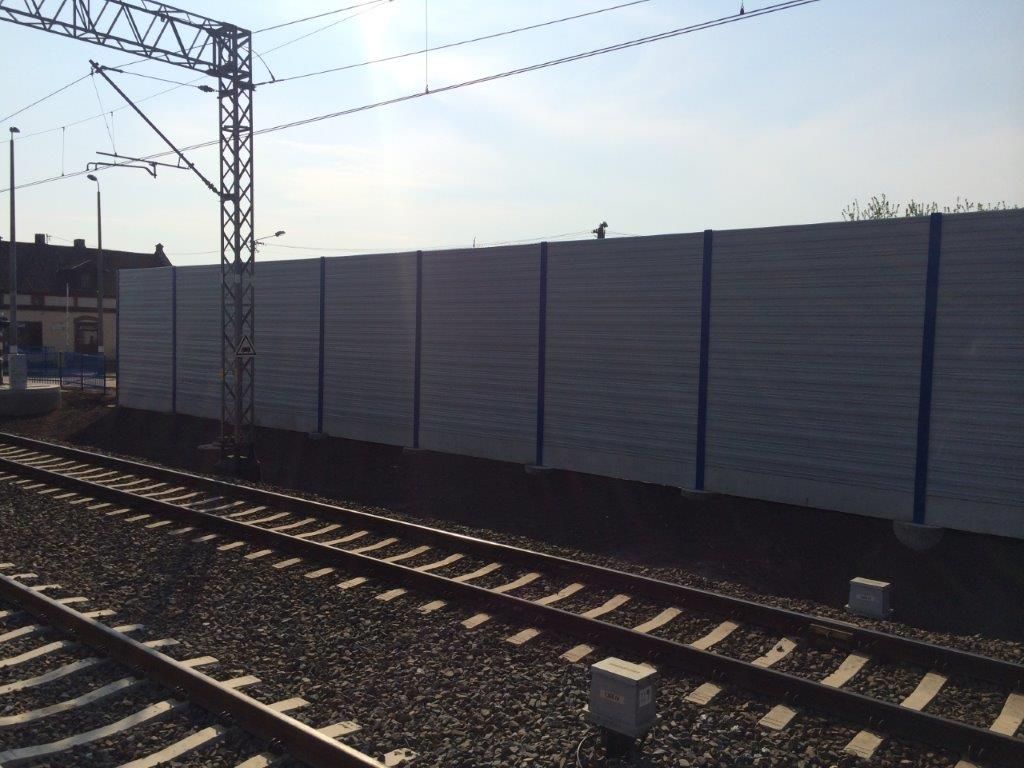 Ekrany akustyczne linia kolejowa E59 Poznań - Wrocław