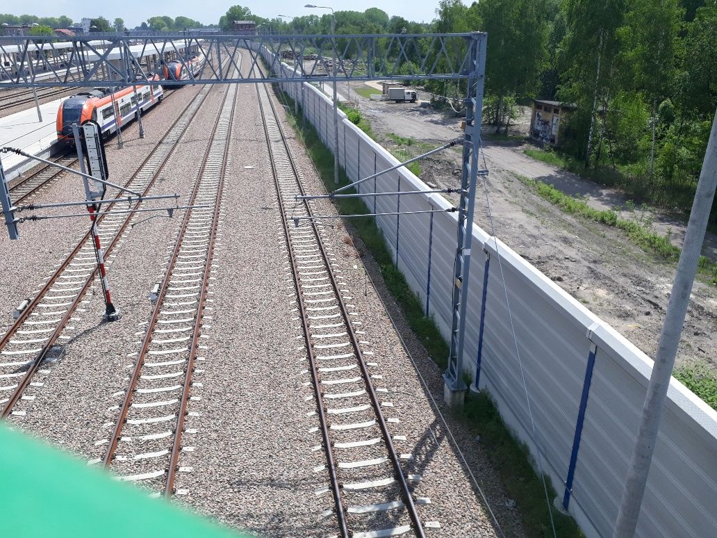 Ekrany akustyczne linia kolejowa E30