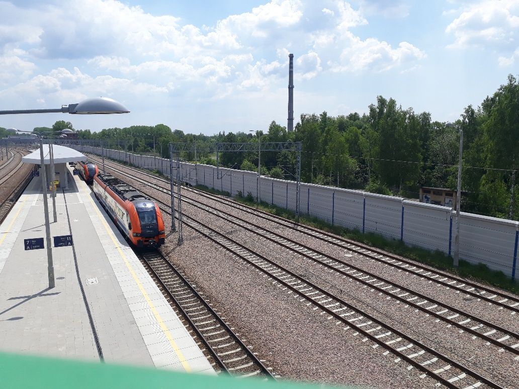 Ekrany akustyczne linia kolejowa E30