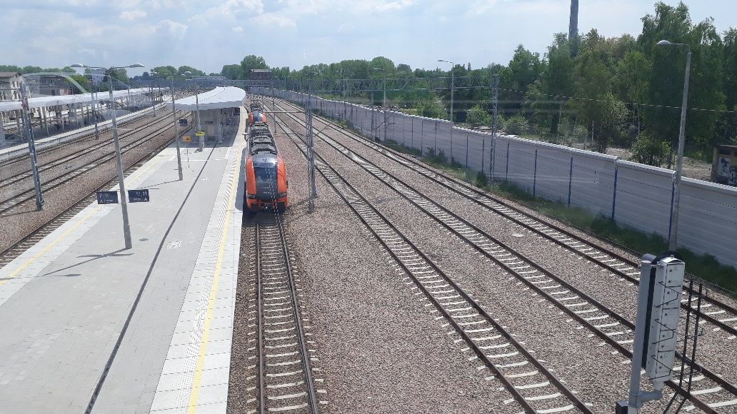 Ekrany akustyczne linia kolejowa E30