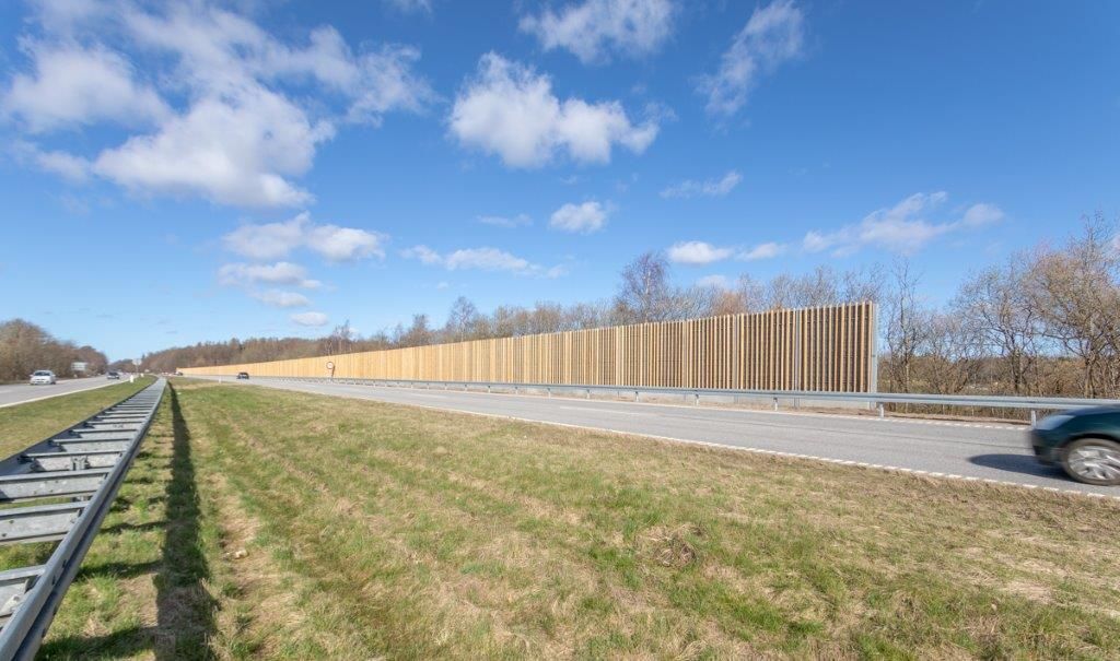 Ekrany akustyczne Hillerødmotorvejen v/ Bregnerød