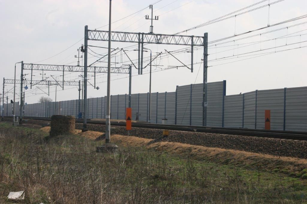 Ekrany akustyczne linia kolejowa E30 Zgorzelec - Legnica