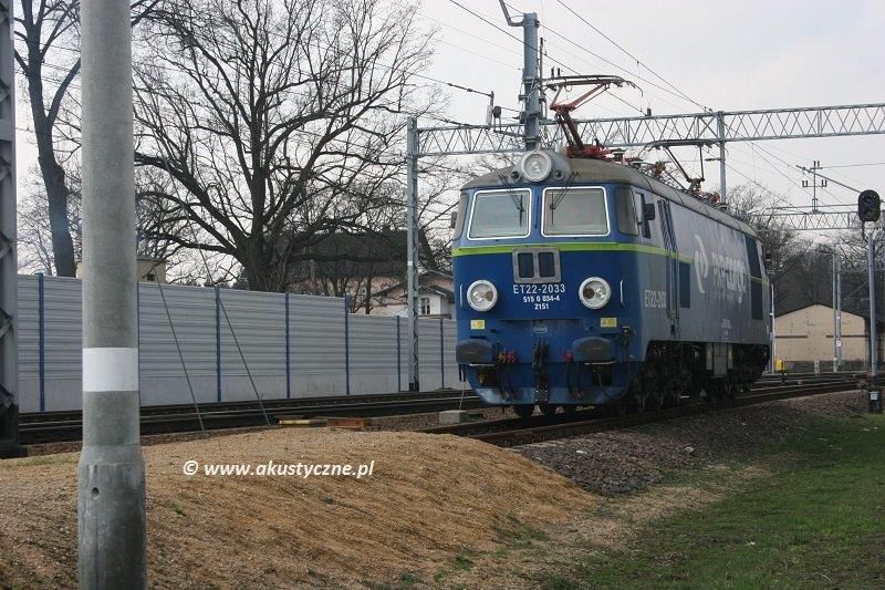 Ekrany akustyczne linia kolejowa E30 Zgorzelec - Legnica